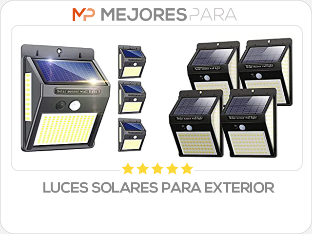 luces solares para exterior