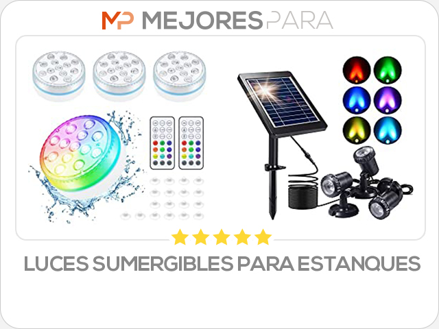 luces sumergibles para estanques