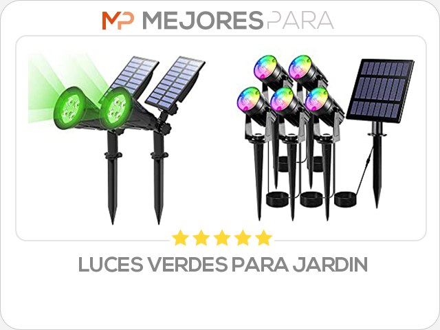 luces verdes para jardin