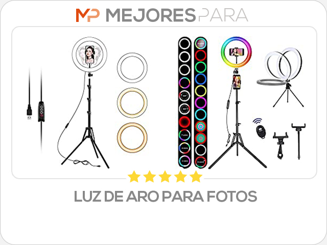 luz de aro para fotos