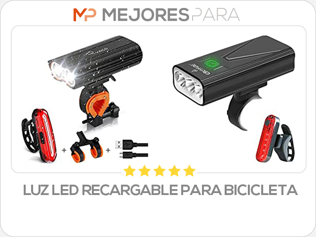 luz led recargable para bicicleta