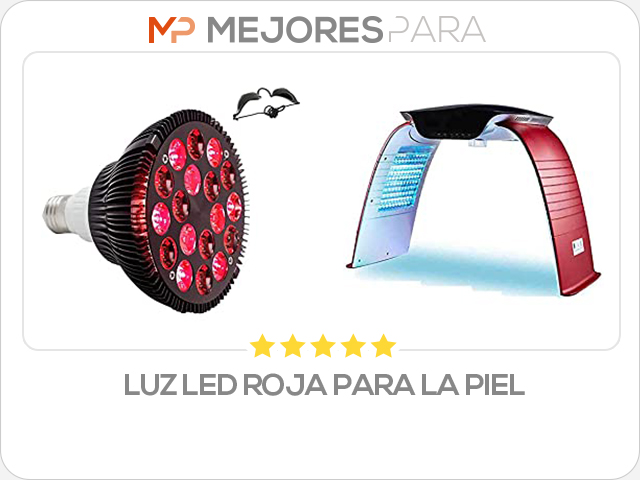 luz led roja para la piel