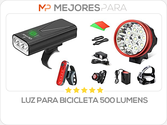 luz para bicicleta 500 lumens