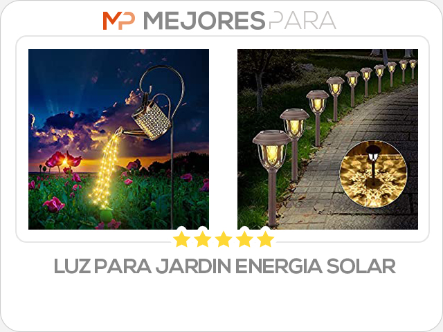 luz para jardin energia solar