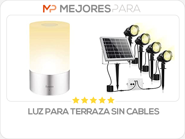 luz para terraza sin cables