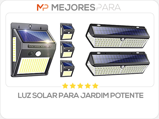 luz solar para jardim potente