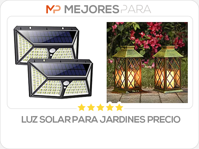 luz solar para jardines precio