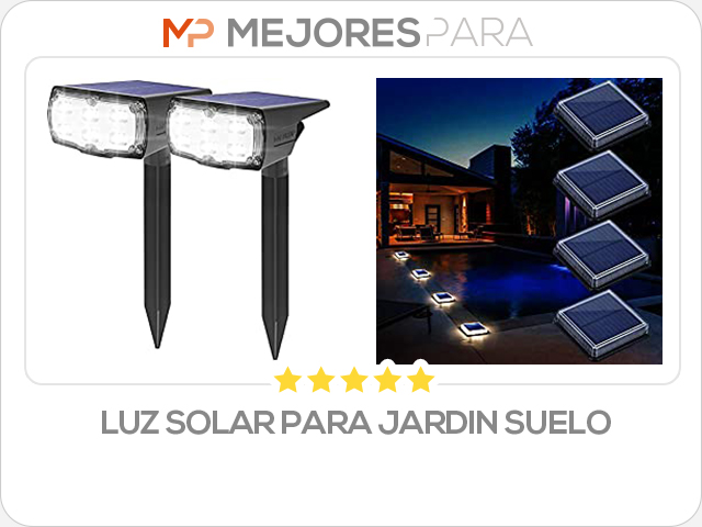 luz solar para jardin suelo