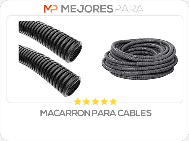 macarron para cables