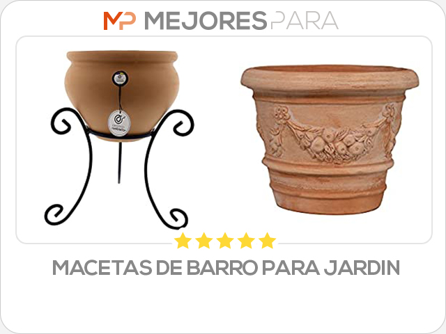 macetas de barro para jardin