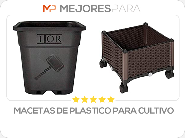 macetas de plastico para cultivo