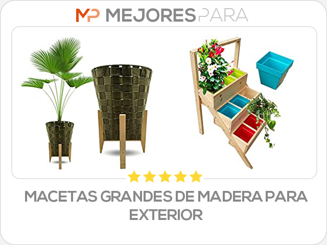 macetas grandes de madera para exterior