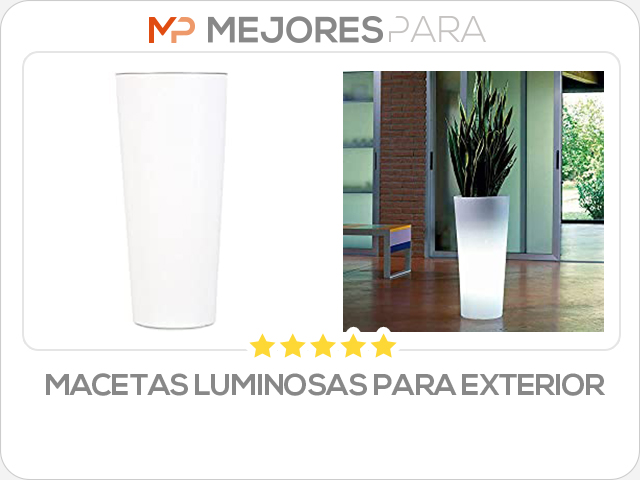 macetas luminosas para exterior