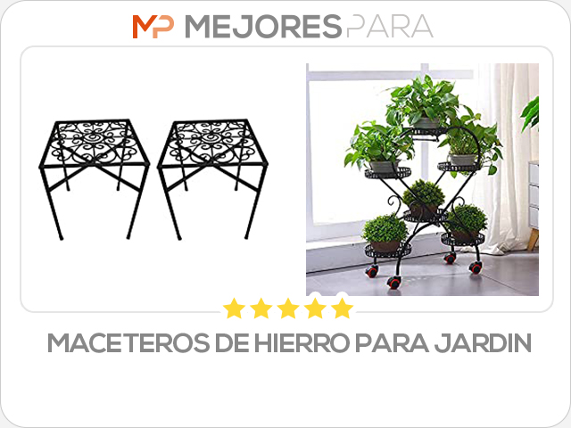 maceteros de hierro para jardin