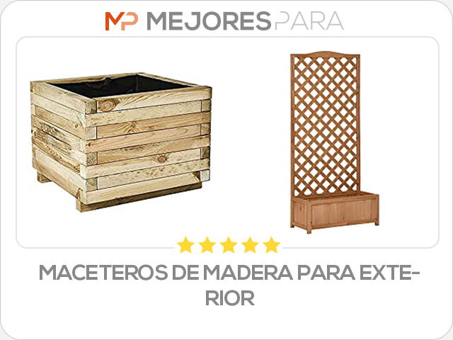 maceteros de madera para exterior