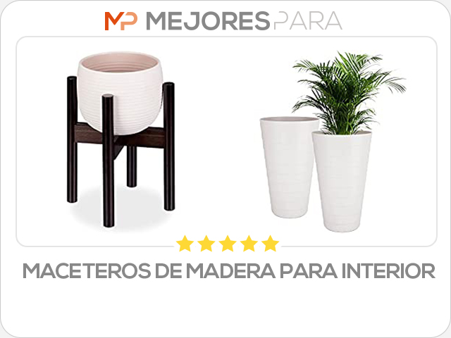 maceteros de madera para interior