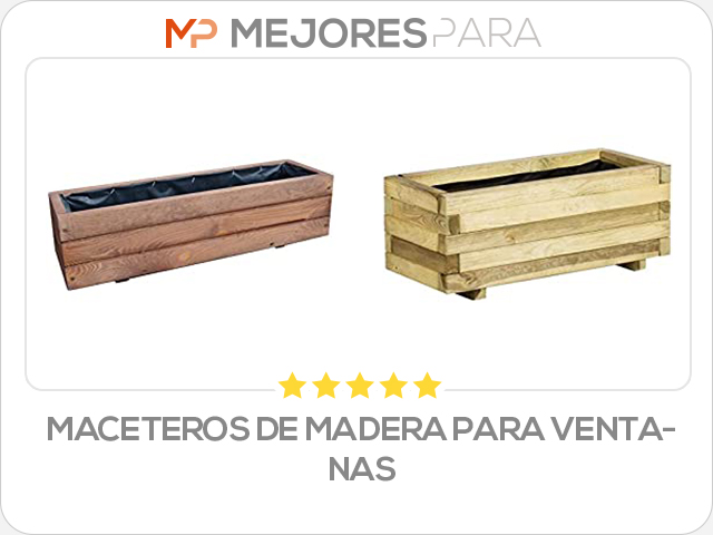 maceteros de madera para ventanas