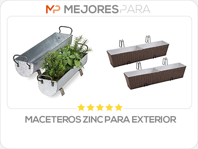 maceteros zinc para exterior