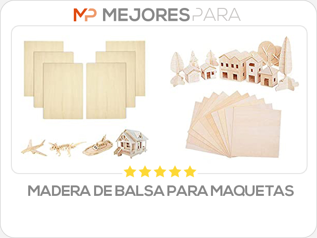 madera de balsa para maquetas