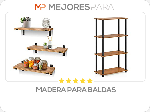 madera para baldas