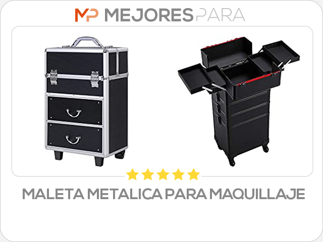 maleta metalica para maquillaje