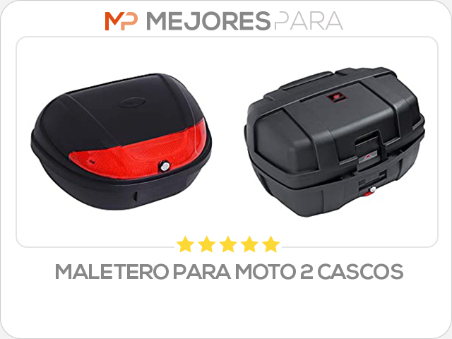 maletero para moto 2 cascos