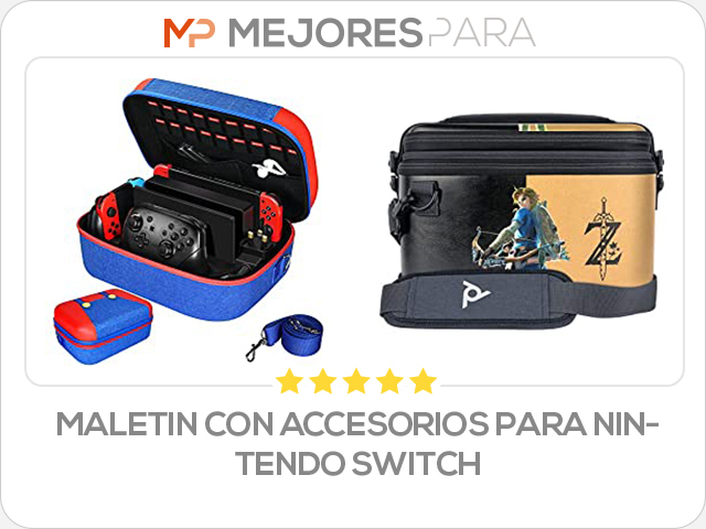 maletin con accesorios para nintendo switch