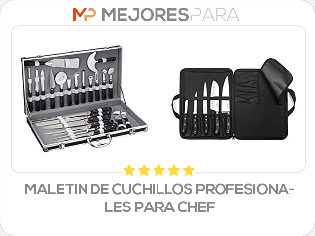 maletin de cuchillos profesionales para chef