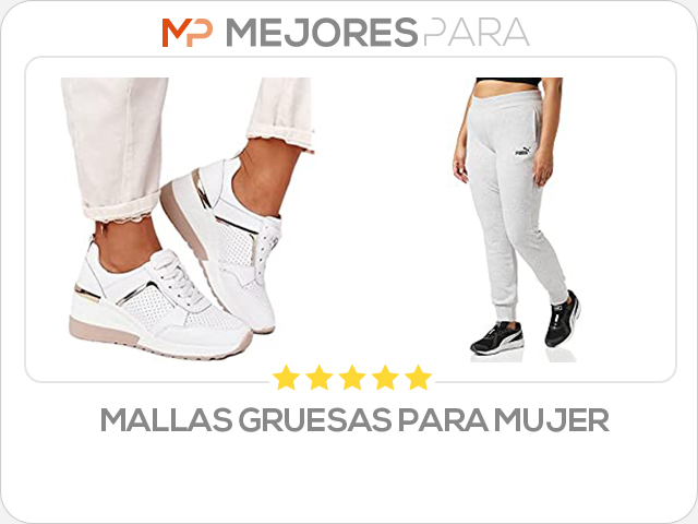 mallas gruesas para mujer