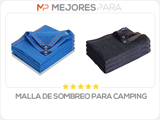 malla de sombreo para camping