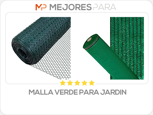 malla verde para jardin