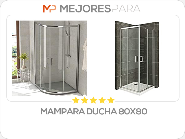 Mampara ducha 80x80