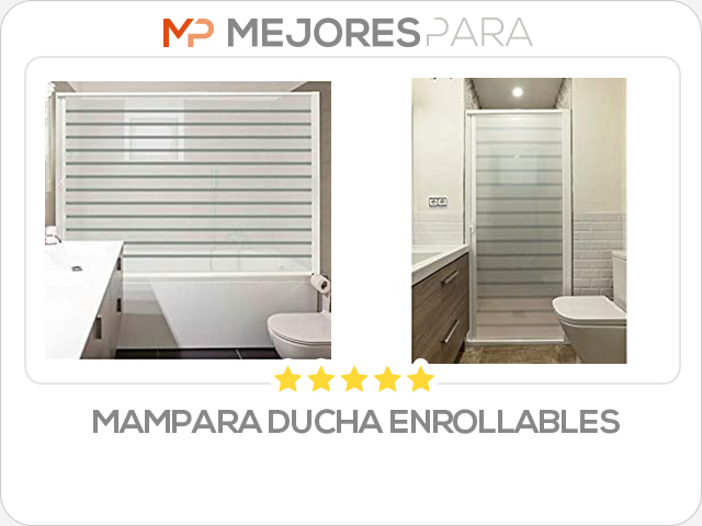 Mampara ducha enrollables