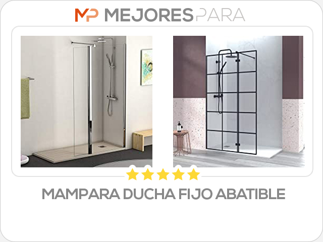 mampara ducha fijo abatible