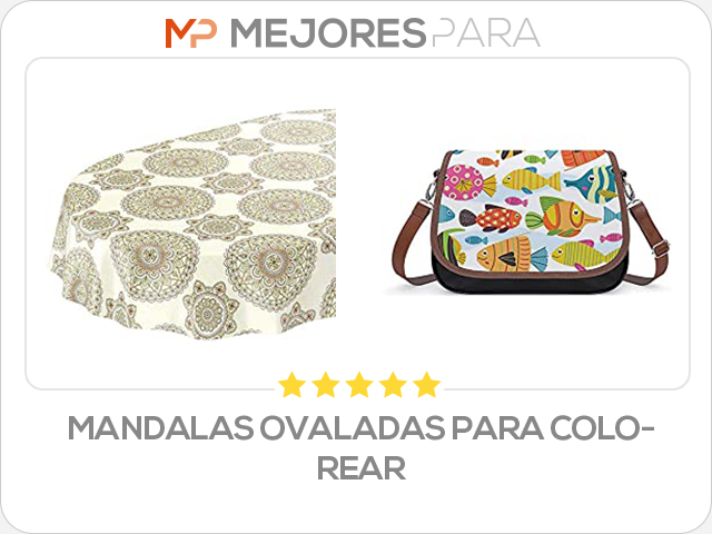 mandalas ovaladas para colorear