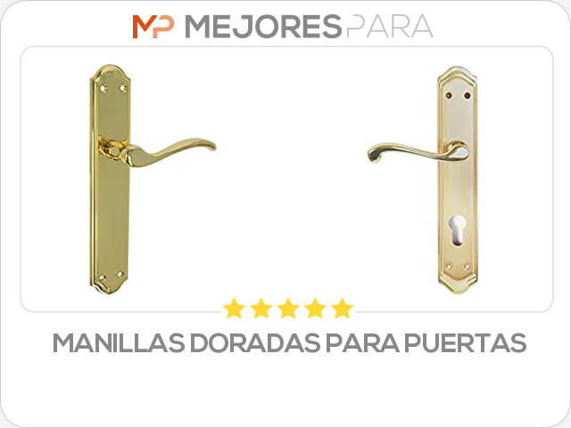 manillas doradas para puertas