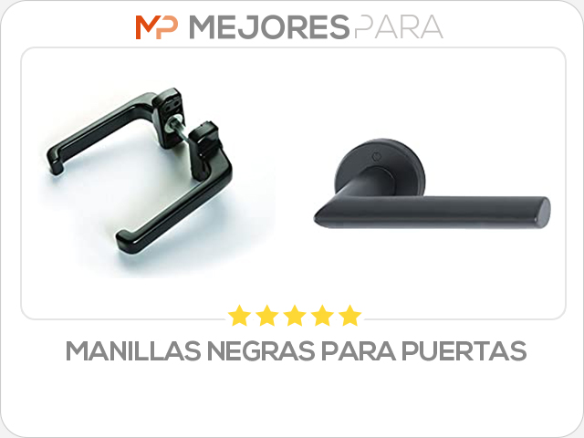 manillas negras para puertas