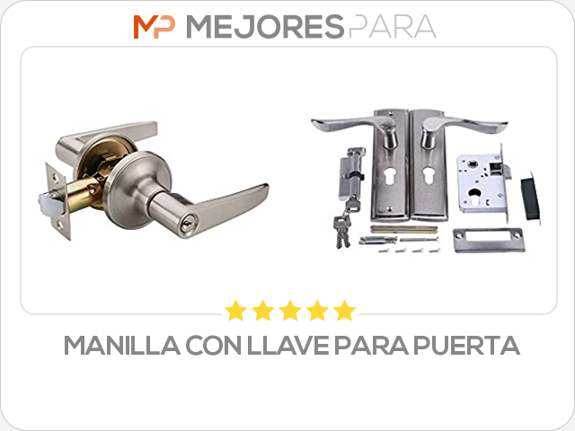 manilla con llave para puerta