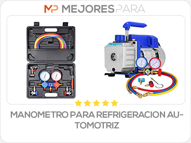 manometro para refrigeracion automotriz