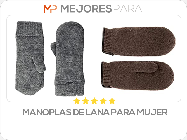 manoplas de lana para mujer