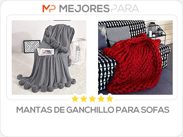 mantas de ganchillo para sofas