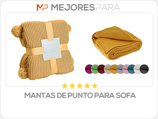 mantas de punto para sofa