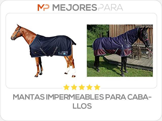 mantas impermeables para caballos