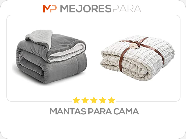 mantas para cama