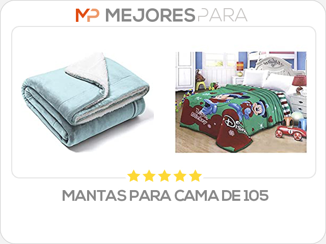 mantas para cama de 105