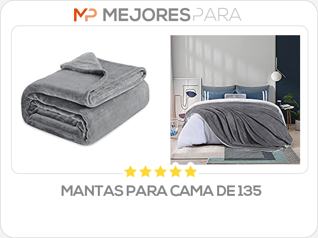 mantas para cama de 135