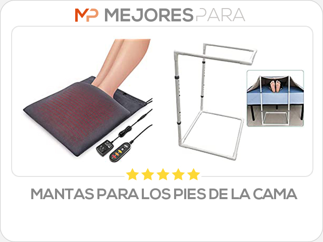 mantas para los pies de la cama