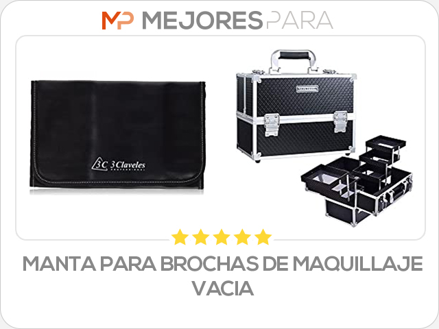 manta para brochas de maquillaje vacia