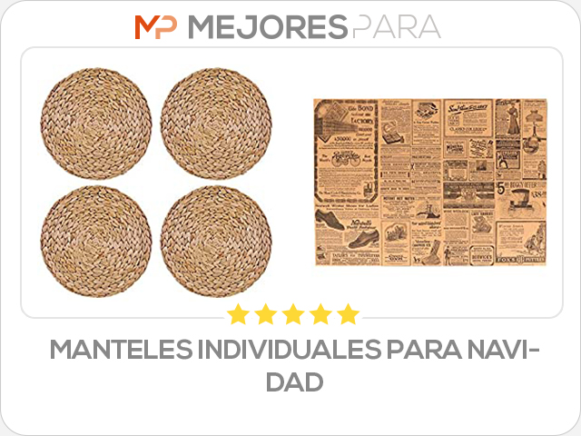 manteles individuales para navidad