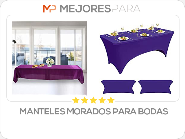 manteles morados para bodas